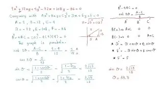 #grade12maths , conic Section, Rotate ပုဒ်စာ Method 2 နဲ့ အလွယ်နည်းတွက်ပြထားပါတယ်