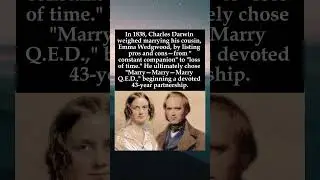Darwin's Decision: The Marry vs  Not Marry List That Led to a 43 Year Union