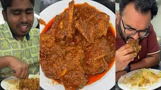 Eating Lunch(Rice & Spicy Meat Curry, Chaap Polao) With Friends at Mukta Biryani House