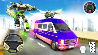Ambulance Robot Transformation Car Games 2020 &ndash; Robot Rescue Wars 3D | Android Gameplay | BAMG Games