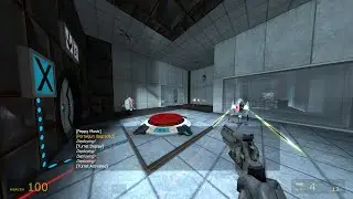 Portal test chamber 16 with hl2 weapons