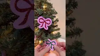 Decorating my Mini tree for my work space #christmas #shorts #shortsvideo #christmastree #mini