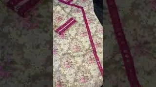 How To Design Angrakha style Frock Dress With Mirror Lace for girls #dressdesign #stylishdesign