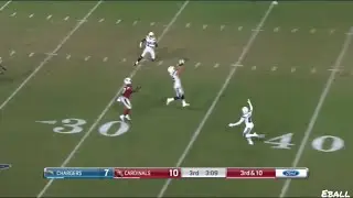 Drue Tranquill gets first NFL interception late in the 3rd qtr vs the Cardinals