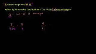 Writing proportions (ex 1)