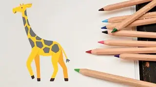 How To Draw Giraffe Easy. - Giraffe Drawing Kaise Banaye. | @ArtistKushPrajapati