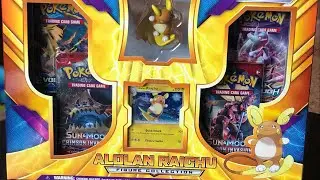 OPENING A BRAND NEW ALOLAN RAICHU BOX!!