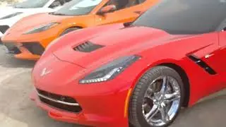 @hightechcorvette 2023 Dash Across CA! Bombay Beach/Salton Sea! Stream of SHARP #corvettes!
