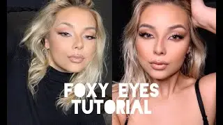 FOXY EYES MAKEUP TUTORIAL | How To Do The Fox Eye Makeup Trend | Presleyinpink