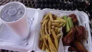 ASMR Eating Chicken Wings & Fries