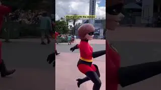 Mrs. Incredible keeping the party going #shorts #hollywoodstudios  #disney  #parksetters