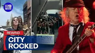 Melbourne celebrates 50th anniversary of iconic AC/DC music video | 9 News Australia