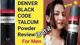 DENVER BLACK CODE TALCUM Powder Review In Hindi || After Use Honest Review || With UV Protection |
