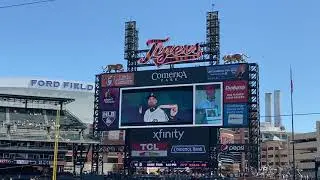 Kids Club Member Koby announces Tigers Starting Lineup 08/15/21