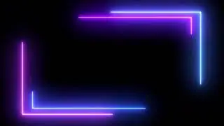 Abstract Light Neon Frame|Pattern Laser show looped animation|4k Video
