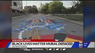 Black Lives Matter mural defaced