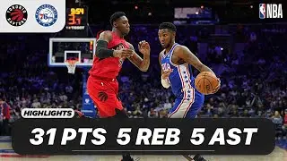 RJ BARRETT vs PHILADELPHIA 76ERS | 31 PTS - 5 REB - 5 AST | 03-31-2025 Highlights
