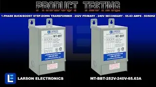 1-Phase Buck/Boost Step-Down Transformer - 252V Primary - 240V Secondary - 65.63 Amps - 50/60Hz