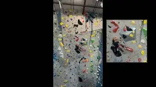Central Rock Gym, Watertown 5.13 orange climb 