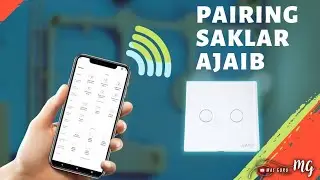 SAKLAR AJAIB PAIRING SMARTPHONE WITH BARDI SMART WALLSWITCH EU 2 GANG