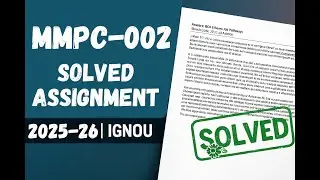 MMPC-002 solved assignment 2025-26 | MMPC-002 assignment 2026