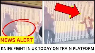 UK Kids Caught in Knife and Machete Fight on Train Platform Today!