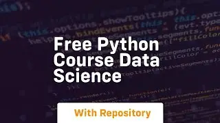 free python course data science