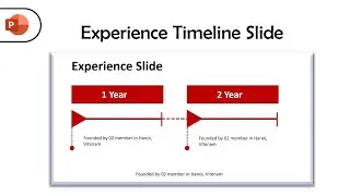 How to Create Experience Timeline Slide in PowerPoint? | 1 & 2 Year Experience Design