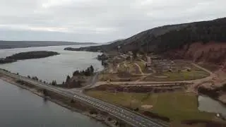 2020 Christmas day in Nova Scotia-Seal Island Bridge DJI MINI drone