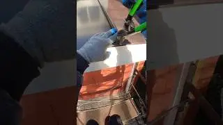 Snaplock metal roof installation