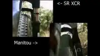 Cheap fork comparison, SR xcr vs Manitou Magnum