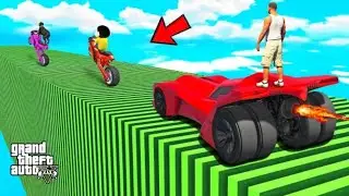 SHINCHAN AND FRANKLIN TRIED THE IMPOSSIBLE SQUARE SPIRAL CANS TRACK CHALLENGE GTA 5 GAMEPLAY 