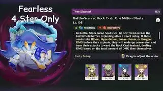 4 Star Only Stygian Onslaught Fearless Crab | 6.0 Genshin Impact