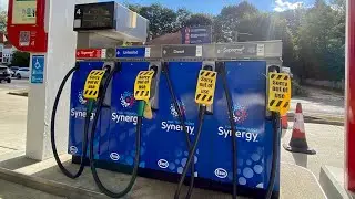 Esso fuel station have runout long queues at supermarkets Sainsbury&rsquo;s Tesco Asda in Hastings.