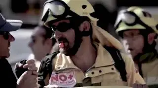 Protesta de Bomberos Forestales en Madrid el 10J