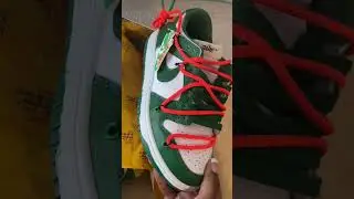 Pine Green Off White Dunks Unboxing | Sneaker Unboxing #sneakerhead #nikedunk #offwhite #roadto1k