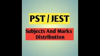 Jest/ Pst || Paper Pattern || Marks Distribution