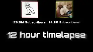 Drake vs. Kendrick Lamar (12 hour timelapse)
