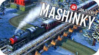 MASHINKY Gameplay - SIGNAL WORK & IRON FOUNDRY - Tycoon Trains Simulator/Railroad Tycoon #2
