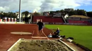 Long jump practice / Lengdehopp