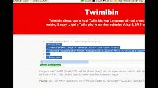 Twimlet & Twimlbin Trick