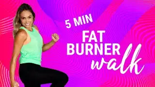 5 Minute Fat Burner ‼️ Beginner, Joint-friendly HOME Walking Workout