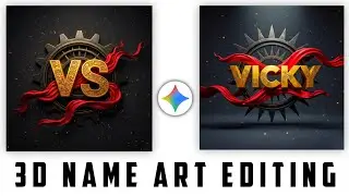 3D Name Art Ai Photo Editing Google Gemini | Instagram Viral 3D Name Art Ai Photo Editing Tutorial