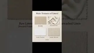 Main Textures of Linen &ndash; Nature&rsquo;s Elegant Fabric🧺🪶📎🍀