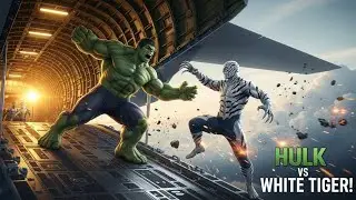 Hulk vs White Tiger Man 🔥 Aircraft Carrier Destroyed, Ocean Titan Battle, Epic 4K AI Animation