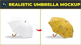 Easily Create Realistic Umbrella Mockup - Photoshop Tutorial