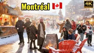The Atmosphere Changed After the Snow Stopped | Walk in Downtown Montreal (No Filter)