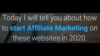 Top 10 Affiliate Marketing programs 2020