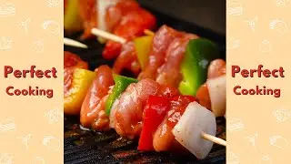 Tasty Grilled BBQ Meat Bell Pepper #shorts​ #yumupfood