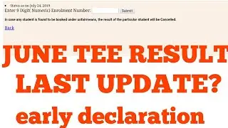 IGNOU JUNE TEE RESULT 2019 EARLY DECLARATION LAST UPDATE?  ignou new updates notification must watch